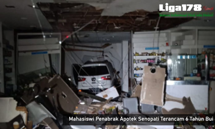 Apotek Senopati, Polda Metro Jaya, Satpam, Nabrak Apotek, Putri Kaliangga, Liga178 News