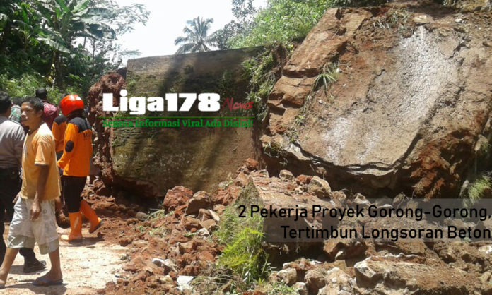 longsoran beton, Surabaya, korban, Liga178 News