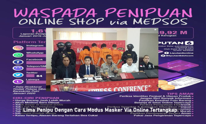 Lima Penipu Dengan Cara Modus Masker Via Online Tertangkapzzz