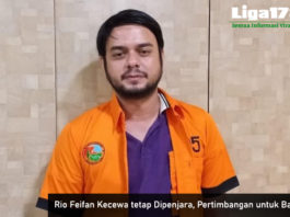 Rio Reifan, banding,Jaksa penuntut, Liga178 News