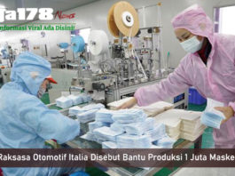 Raksasa Otomotif Italia Disebut Bantu Produksi 1 Juta Masker