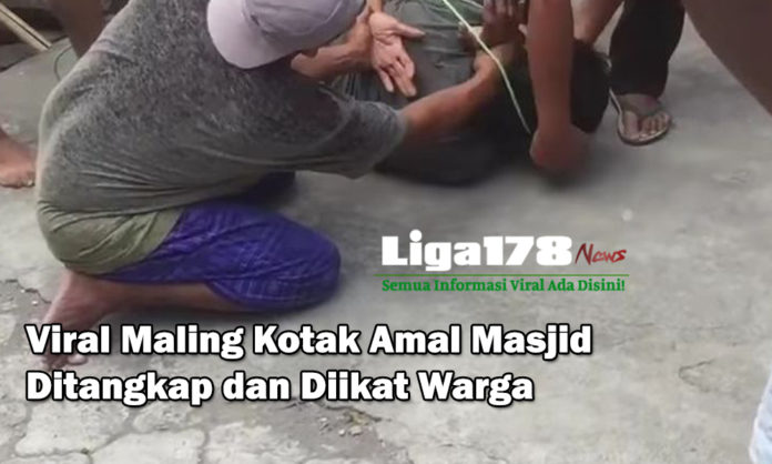 mencuri kotak amal di Masjid, video, insidelombok, Liga178 News